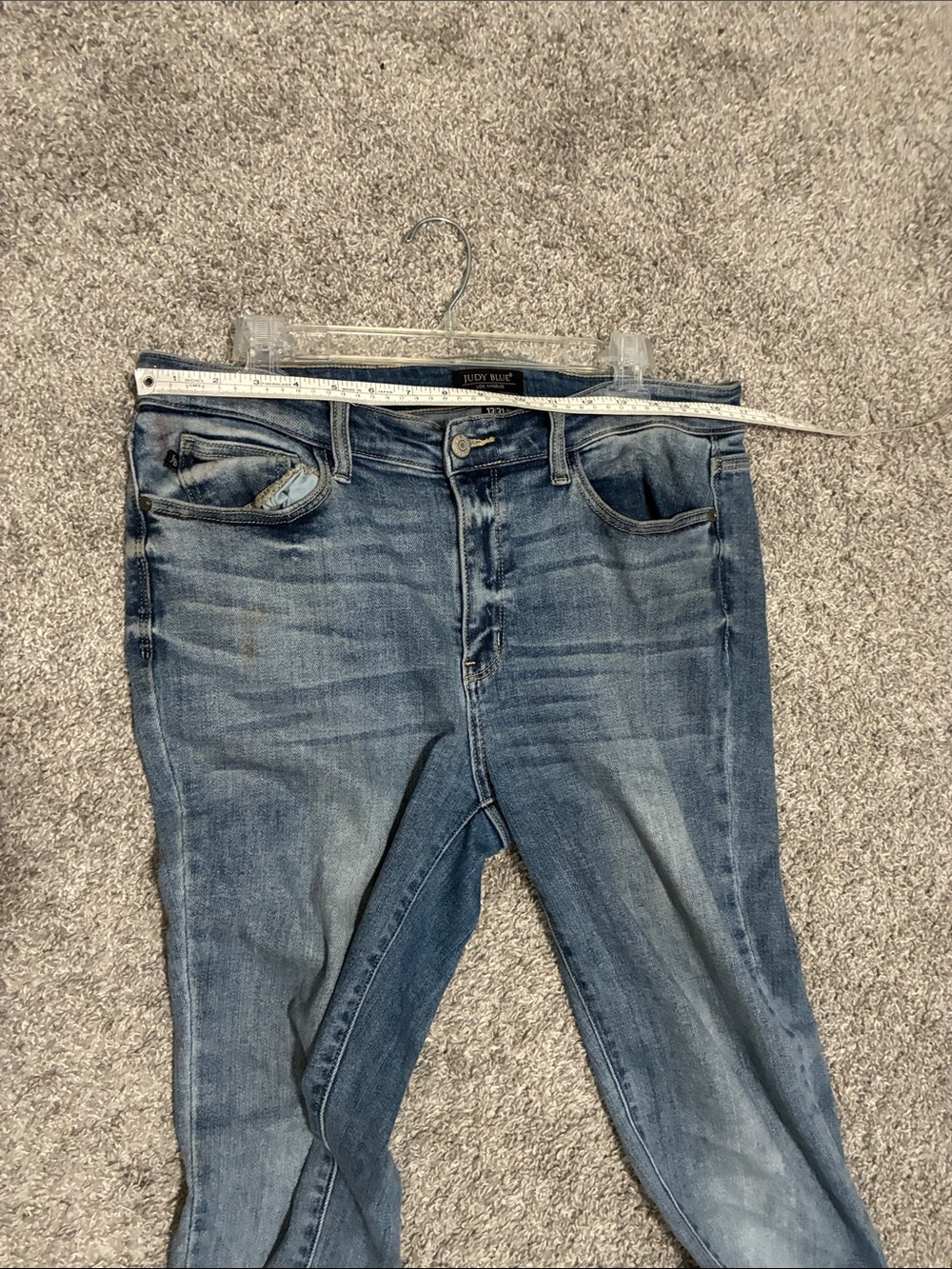 Judy Blue Mid Rise Blue Bootcut Jeans - Picture 7 of 9